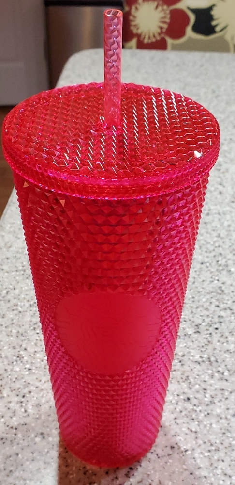 New Starbucks cold cup, pink. - Picture 2 of 2